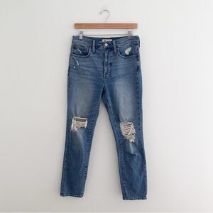 Madewell The Perfect Vintage Jean Distressed Straight Leg Denim Size 26